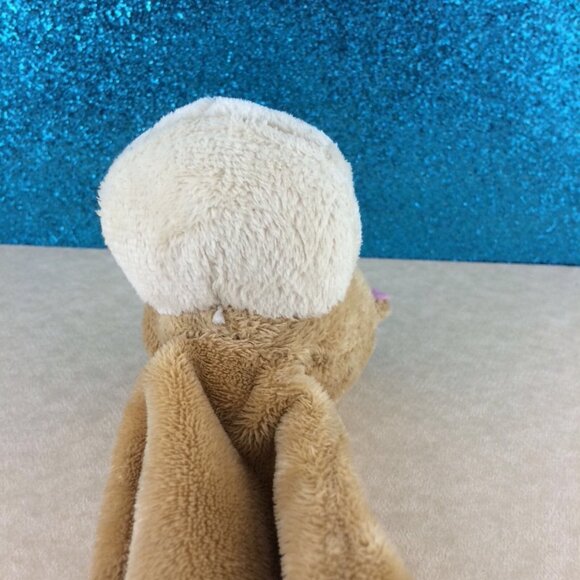 Hippo Hippopotame Doudou Lovey Peluche Plush Plat Carré Blanc USED 8" Security - Picture 5 of 12